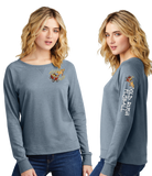 GOLD RUSH/Women Featherweight French Terry Long Sleeve Crewneck/DT672