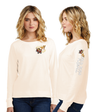 GOLD RUSH/Women Featherweight French Terry Long Sleeve Crewneck/DT672