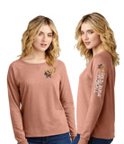 GOLD RUSH/Women Featherweight French Terry Long Sleeve Crewneck/DT672