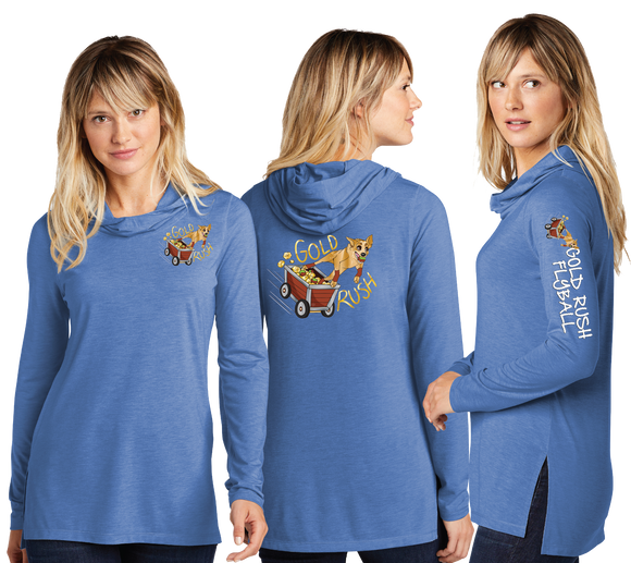 GOLD RUSH/Sport Tek Women TriBlend Wicking Long Sleeve Hoodie/LST406