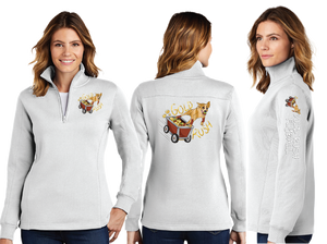 GOLD RUSH/Ladies 9oz Quarter Zip Sweatshirt/LST253