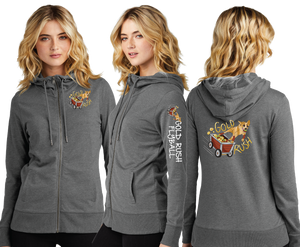 GOLD RUSH/Women Featherweight French Terry Full Zip Hoodie/DT673