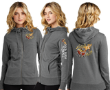 GOLD RUSH/Women Featherweight French Terry Full Zip Hoodie/DT673