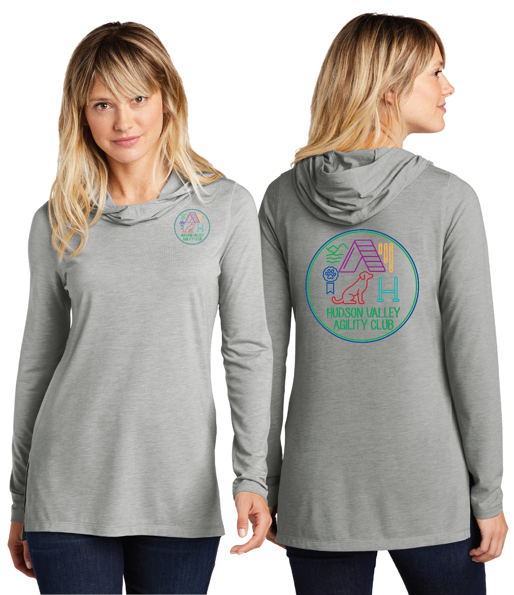 HVAC/Sport Tek Women TriBlend Wicking Long Sleeve Hoodie/LST406 ...