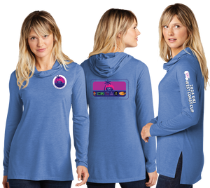 ICUP24/Sport Tek Women TriBlend Wicking Long Sleeve Hoodie/LST406