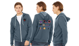 KCA/Bella Canvas mid weight Full zip hoodie/3739