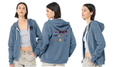 KCA/Bella Canvas mid weight Full zip hoodie/3739