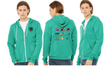 KCA/Bella Canvas mid weight Full zip hoodie/3739