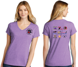 KCA/Port  n Company Women's TriBlend V Neck Tee/LPC330V