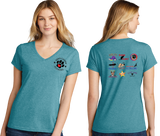 KCA/Port  n Company Women's TriBlend V Neck Tee/LPC330V