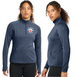 KCA/SportTek Women SportWick Stretch QTR Zip Pullover/LST850