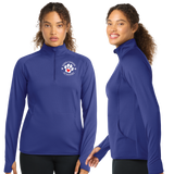 KCA/SportTek Women SportWick Stretch QTR Zip Pullover/LST850