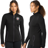 KCA/SportTek WOMEN SportWick Stretch Contrast FULL ZIP Jacket/LST853