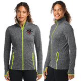 KCA/SportTek WOMEN SportWick Stretch Contrast FULL ZIP Jacket/LST853