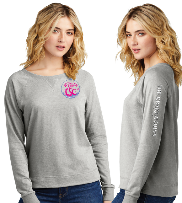 KRA25/Women Featherweight French Terry Long Sleeve Crewneck/DT672