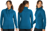 /SportTek Women SportWick StretchFull Zip Jacket/LST852
