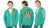 MICAJR/Bella Canvas mid weight Full zip hoodie/3739