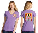 MICAJR/Port  n Company Women's TriBlend V Neck Tee/LPC330V