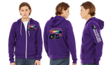 MM25/Bella Canvas mid weight Full zip hoodie/3739