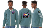 MM25/Bella Canvas mid weight Full zip hoodie/3739
