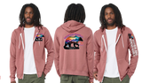 MM25/Bella Canvas mid weight Full zip hoodie/3739