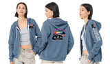 MM25/Bella Canvas mid weight Full zip hoodie/3739