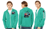 MM25/Bella Canvas mid weight Full zip hoodie/3739