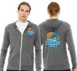 MWC24/Unisex Triblend Lightweight Full Zip Hooded Long Sleeve Tee/3939