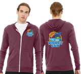 MWC24/Unisex Triblend Lightweight Full Zip Hooded Long Sleeve Tee/3939