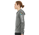 MWC24/Unisex Triblend Lightweight Full Zip Hooded Long Sleeve Tee/3939