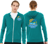 MWC24/Unisex Triblend Lightweight Full Zip Hooded Long Sleeve Tee/3939