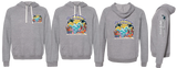 OCEAN25/JERZEES Snow Heather French Terry Raglan Hooded Sweatshirt/90MR