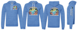 OCEAN25/JERZEES Snow Heather French Terry Raglan Hooded Sweatshirt/90MR