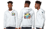 OCEAN25/Bella Canvas mid weight Full zip hoodie/3739