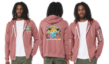 OCEAN25/Bella Canvas mid weight Full zip hoodie/3739
