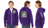 OCEAN25/Bella Canvas mid weight Full zip hoodie/3739
