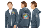 OCEAN25/Bella Canvas mid weight Full zip hoodie/3739
