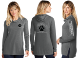 PERFPAWS/Sport Tek Women TriBlend Wicking Long Sleeve Hoodie/LST406
