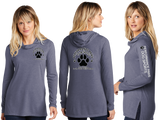 PERFPAWS/Sport Tek Women TriBlend Wicking Long Sleeve Hoodie/LST406