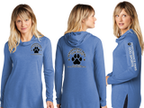 PERFPAWS/Sport Tek Women TriBlend Wicking Long Sleeve Hoodie/LST406