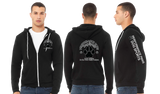 PERFPAWS/Bella Canvas mid weight Full zip hoodie/3739
