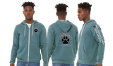 PERFPAWS/Bella Canvas mid weight Full zip hoodie/3739