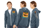 ROADRUN25/Bella Canvas mid weight Full zip hoodie/3739