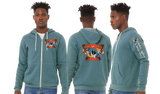 Sheltie25/Bella Canvas mid weight Full zip hoodie/3739