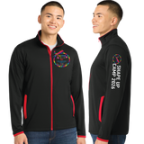 SHAPECAMP/SportTek SportWick Stretch Contrast FULL ZIP Jacket/ST853