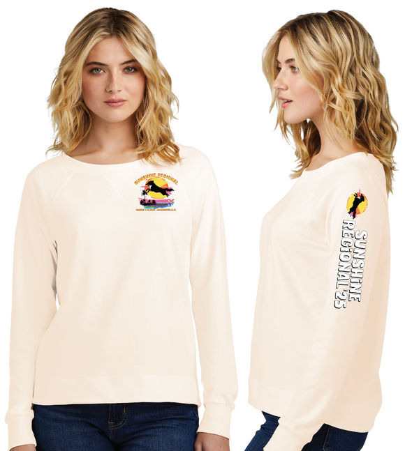 SUNREG25/Women Featherweight French Terry Long Sleeve Crewneck/DT672