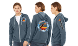 SWAT.ICE25/Bella Canvas mid weight Full zip hoodie/3739 SWAT.ICE25