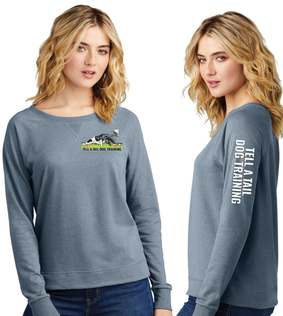 TELLTAIL/Women Featherweight French Terry Long Sleeve Crewneck/DT672