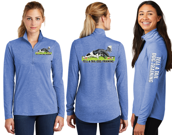 TELLTAIL/TriBlend Wicking Lightweight Quarter Zip Pullover/LST407