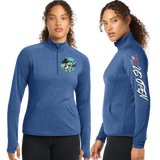 USO25/SportTek Women SportWick Stretch QTR Zip Pullover/LST850